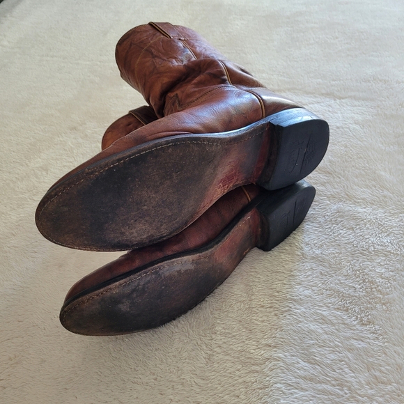 Justin Jackson Boots, Men's Size 9.5 EE (Wide) - Chestnut - Picture 7 of 10